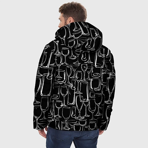 Мужская зимняя куртка Стеклянный бармен / 3D-Черный – фото 4