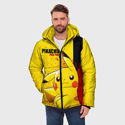 Куртка зимняя мужская PIKACHU, цвет: 3D-черный — фото 2