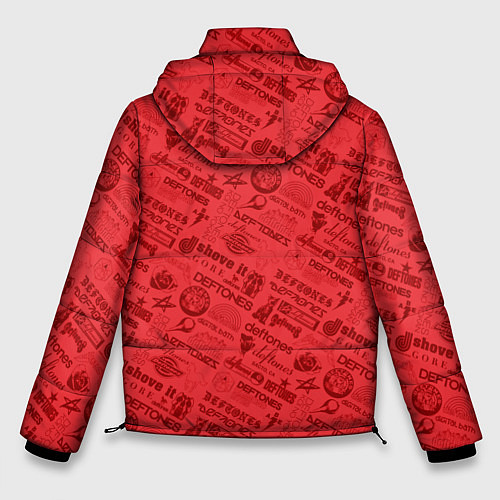 Мужская зимняя куртка Deftones / 3D-Красный – фото 2