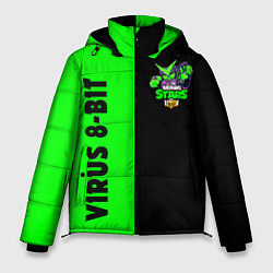 Куртка зимняя мужская Brawl stars virus 8-bit, цвет: 3D-черный