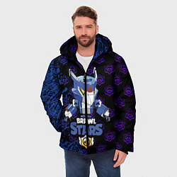 Куртка зимняя мужская BRAWL STARS MECHA CROW, цвет: 3D-черный — фото 2