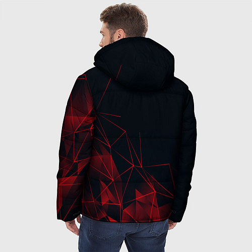 Мужская зимняя куртка RED STRIPES / 3D-Черный – фото 4