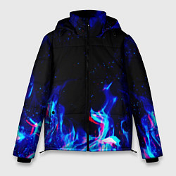 Куртка зимняя мужская СИНИЙ ОГОНЬ ГЛИТЧ, цвет: 3D-светло-серый