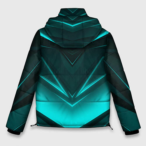 Мужская зимняя куртка NEON GEOMETRY STRIPES / 3D-Красный – фото 2