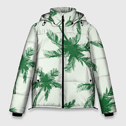 Куртка зимняя мужская Пальмовый рай, цвет: 3D-черный