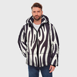 Куртка зимняя мужская Я зебра, цвет: 3D-светло-серый — фото 2