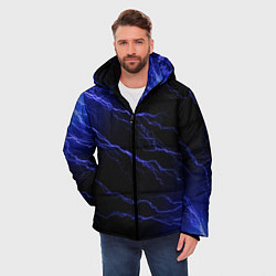 Куртка зимняя мужская МОЛНИИ, цвет: 3D-черный — фото 2