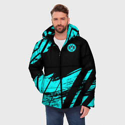 Куртка зимняя мужская FC Borussia, цвет: 3D-черный — фото 2