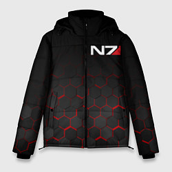 Куртка зимняя мужская MASS EFFECT N7, цвет: 3D-черный