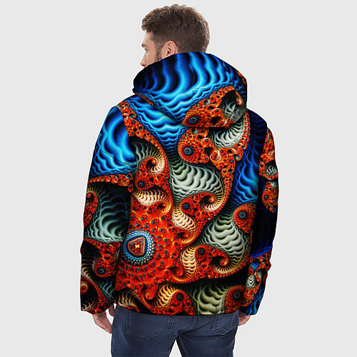 Мужская зимняя куртка Fractal illusion / 3D-Черный – фото 4