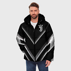 Куртка зимняя мужская Juventus F C, цвет: 3D-черный — фото 2