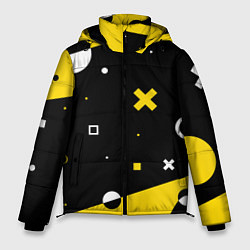 Куртка зимняя мужская ФИГУРКИ, цвет: 3D-черный