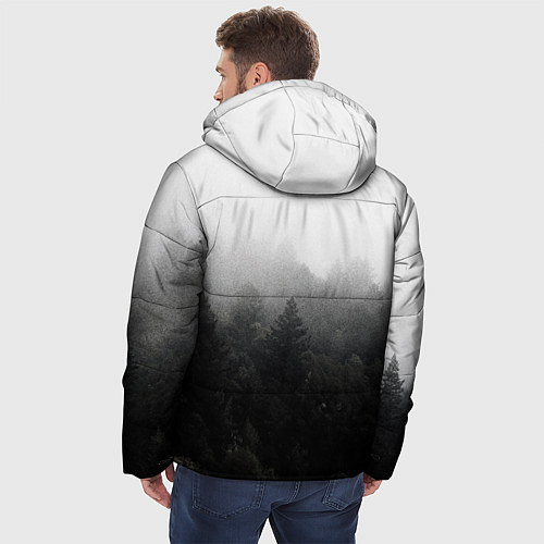 Мужская зимняя куртка Лес / 3D-Черный – фото 4