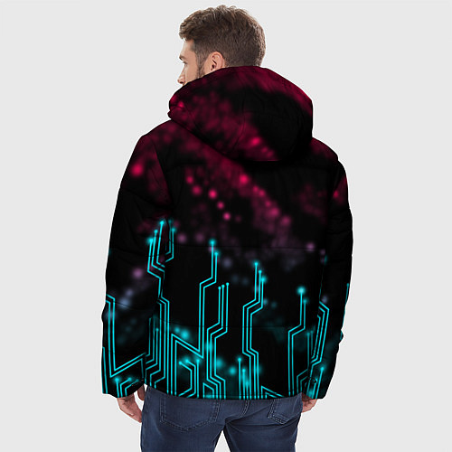Мужская зимняя куртка CYBERPUNK / 3D-Черный – фото 4