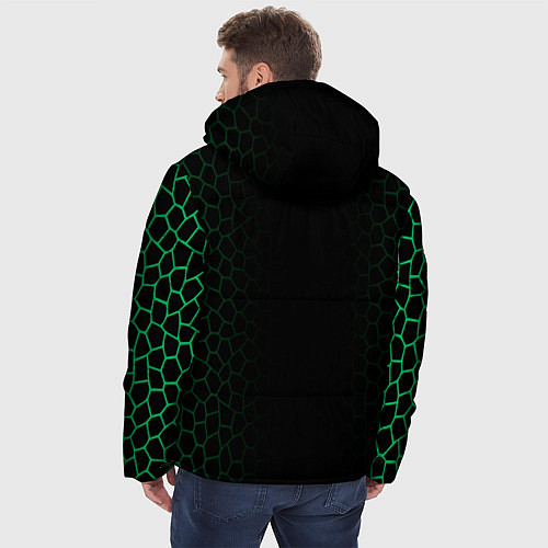 Мужская зимняя куртка Minecraft / 3D-Черный – фото 4