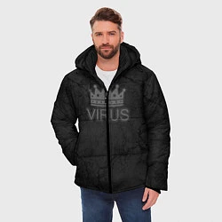 Куртка зимняя мужская КоронаВирус, цвет: 3D-черный — фото 2