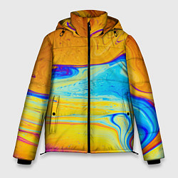 Куртка зимняя мужская ABSTRACT WAVES, цвет: 3D-черный