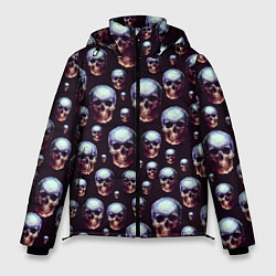 Куртка зимняя мужская Череп, цвет: 3D-светло-серый