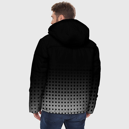 Мужская зимняя куртка Герб / 3D-Черный – фото 4