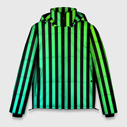 Куртка зимняя мужская Пикси полосы, цвет: 3D-черный