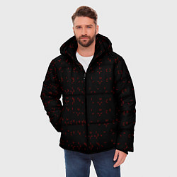 Куртка зимняя мужская Предатор Алфавит Z, цвет: 3D-черный — фото 2