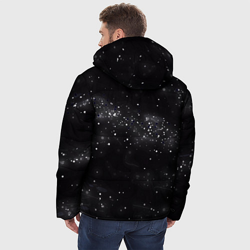 Мужская зимняя куртка Галактика / 3D-Черный – фото 4