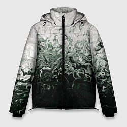 Куртка зимняя мужская Разводы жидкость абстракция, цвет: 3D-светло-серый
