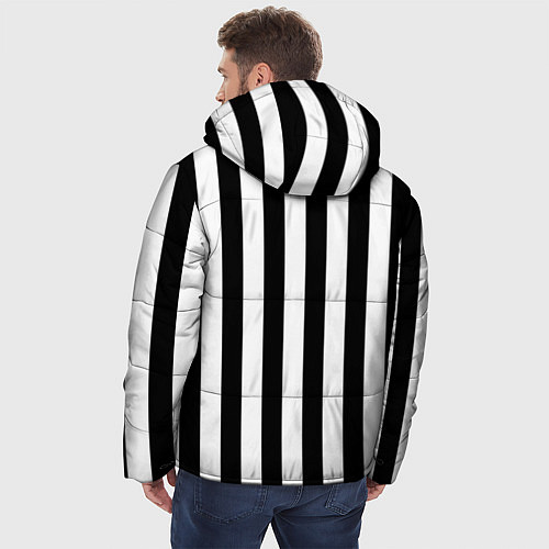 Мужская зимняя куртка Литл,биг / 3D-Черный – фото 4