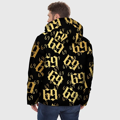 Мужская зимняя куртка 6ix9ine Gold / 3D-Черный – фото 4