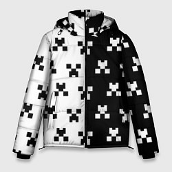 Куртка зимняя мужская MINECRAFT CREEPER, цвет: 3D-черный