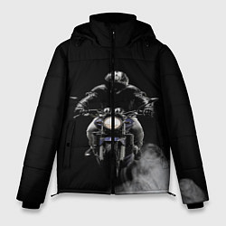 Куртка зимняя мужская МОТОЦИКЛЫ, цвет: 3D-черный