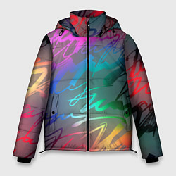 Куртка зимняя мужская Узоры, цвет: 3D-черный
