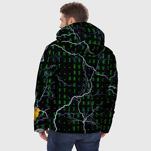 Мужская зимняя куртка Brawl Stars Virus 8-Bit / 3D-Черный – фото 4
