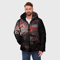 Куртка зимняя мужская AUDI, цвет: 3D-черный — фото 2