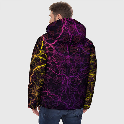Мужская зимняя куртка Brawl Stars Leon Quattro / 3D-Черный – фото 4