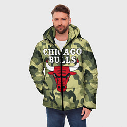 Куртка зимняя мужская CHICAGO BULLS, цвет: 3D-черный — фото 2