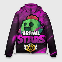 Куртка зимняя мужская СПАЙК BRAWL STARS, цвет: 3D-черный