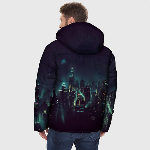 Мужская зимняя куртка Bioshock Rapture / 3D-Черный – фото 4