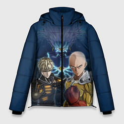 Куртка зимняя мужская One Punch Man, цвет: 3D-черный