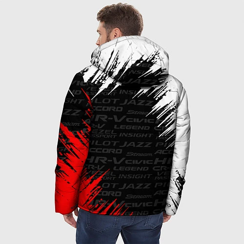 Мужская зимняя куртка HONDA / 3D-Черный – фото 4