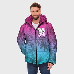 Куртка зимняя мужская GTA VICE CITY, цвет: 3D-светло-серый — фото 2