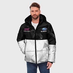Куртка зимняя мужская SUBARU WRX STI спина Z, цвет: 3D-черный — фото 2