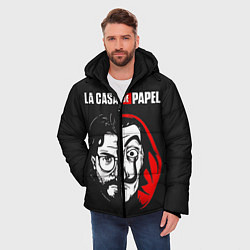Куртка зимняя мужская La casa de papel, цвет: 3D-черный — фото 2