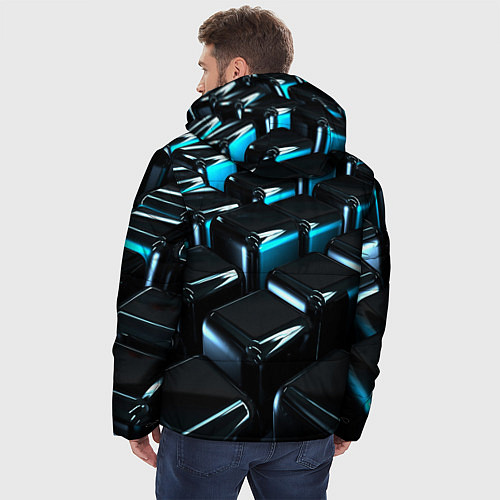 Мужская зимняя куртка ТЕКСТУРА / 3D-Черный – фото 4