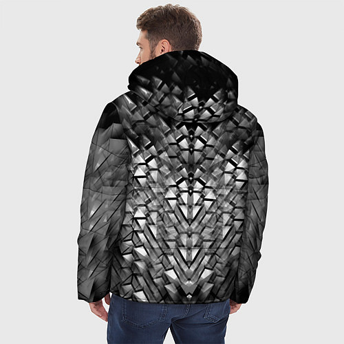 Мужская зимняя куртка MERCEDES / 3D-Черный – фото 4