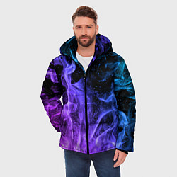 Куртка зимняя мужская ОГОНЬ НЕОН, цвет: 3D-светло-серый — фото 2