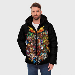 Куртка зимняя мужская Все герои Dota 2, цвет: 3D-светло-серый — фото 2