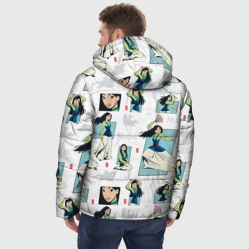 Мужская зимняя куртка Mulan Pattern / 3D-Черный – фото 4