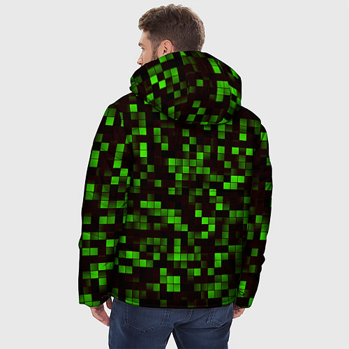 Мужская зимняя куртка MINECRAFT CREEPER / 3D-Черный – фото 4