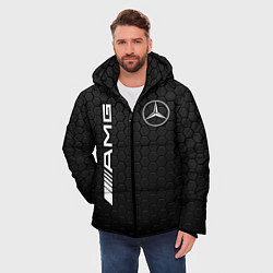 Куртка зимняя мужская MERCEDES-BENZ AMG, цвет: 3D-черный — фото 2